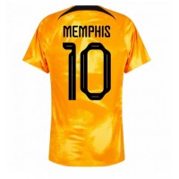 Dres Holandsko Memphis Depay #10 Domáci MS 2022 Krátky Rukáv